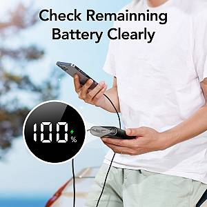 Veger TC130 Power Bank 25000mAh 130W με Θύρα USB-A και Θύρα USB-C Power Delivery Μαύρο