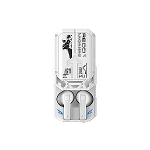 Recci REP-W51 Razor Earbud Bluetooth Handsfree Earphones with Charging Case White