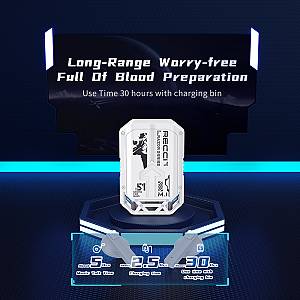 Recci REP-W51 Razor Earbud Bluetooth Handsfree Earphones with Charging Case White