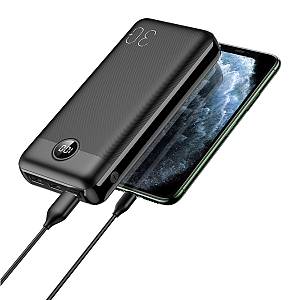 Veger L30 Power Bank 30000mAh 20W με 3 Θύρες USB-A και Θύρα USB-C Μαύρο