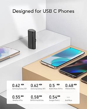 Veger W0556 Power Bank 5000mAh 20W με Θύρα USB-C Power Delivery Μαύρο