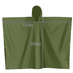 Αδιάβροχο Πόντσο Trizand. Green Rain Poncho . Ανθεκτικό, άνετο ιδανικό για τις εξορμήσεις σας