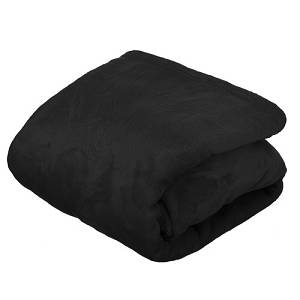 Φούτερ - κουβέρτα XXL. Χουχουλιάρικο Fleece μαύρο Ruhhy 85 x 75 εκ.
