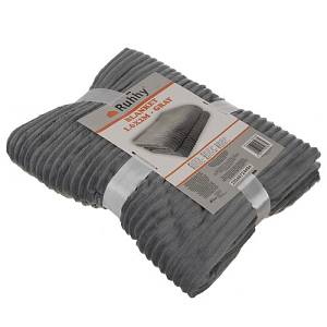 Κουβέρτα μικροΐνας 160 x 200cm Ruhhy Premium Gray κυματιστή με διακριτικό φινίρισμα