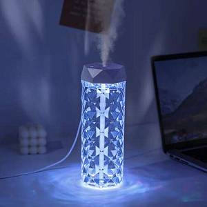 Υγραντήρας Ruhhy 400 ml και νυχτερινό φωτιστικό με LED εφέ τριαντάφυλλο 2-σε-1. Υγεία & στυλ
