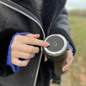 Θερμός Ποτήρι Θερμοκρασίας με LED Οθόνη 420ml Ruhhy. Αδιάβροχο & Αντικραδασμικό