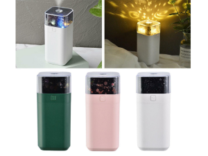 Υγραντήρας υπερήχων Star projector με προβολέα αστεριών & νυχτερινό φως. Μικρός, εύχρηστος, εντυπωσιακός