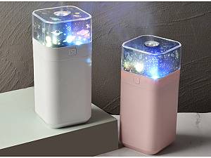 Υγραντήρας υπερήχων Star projector με προβολέα αστεριών & νυχτερινό φως. Μικρός, εύχρηστος, εντυπωσιακός