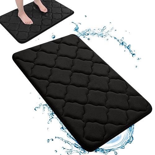 Χαλάκι Μπάνιου Memory Foam 50x40cm. Άψογη Προσαρμογή Πέλματος. Αντιολισθητικό. Απορροφητικό. Μαλακό