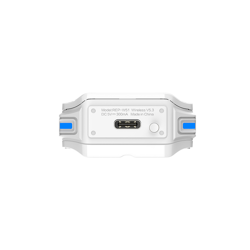 Recci REP-W51 Razor Earbud Bluetooth Handsfree Earphones with Charging Case White