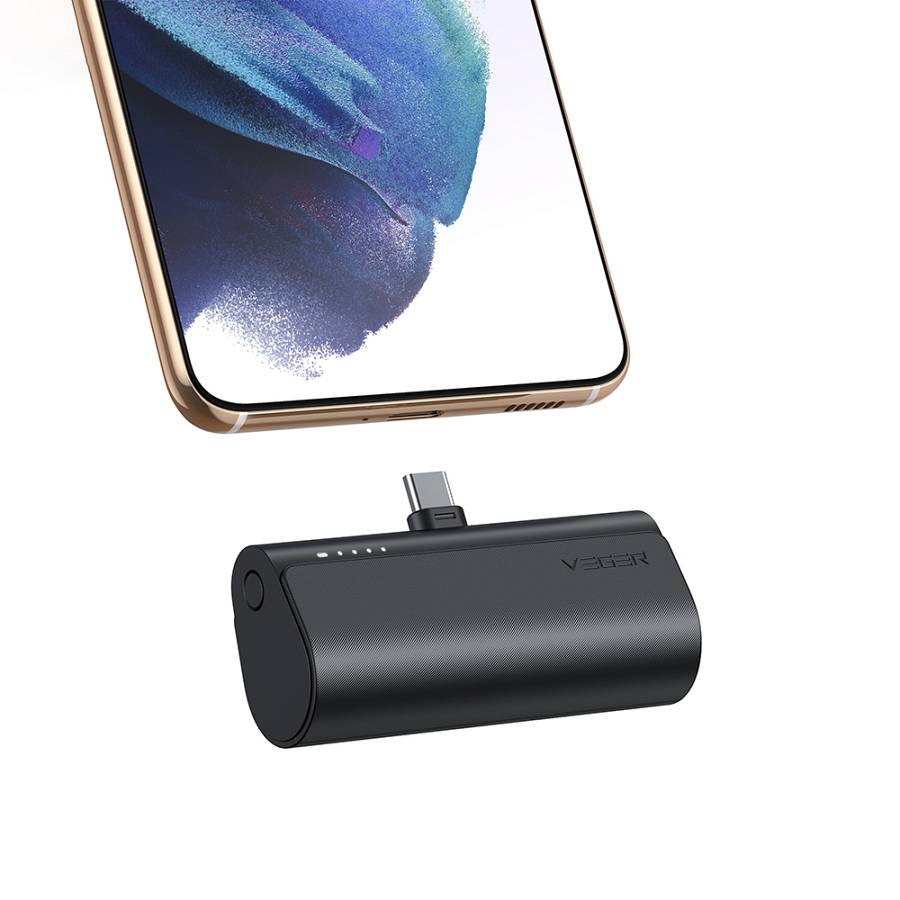 Veger W0556 Power Bank 5000mAh 20W με Θύρα USB-C Power Delivery Μαύρο