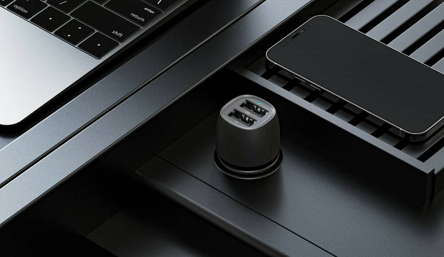 Veger CC316- Φορτιστής Αυτοκινήτου 17W με 2 Θύρες Usb 2A - Μαύρο