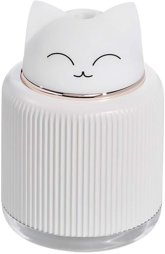 Υγραντήρας, φωτιστικό Led Γατούλα Aromatherapy 300ml - 13X9cm