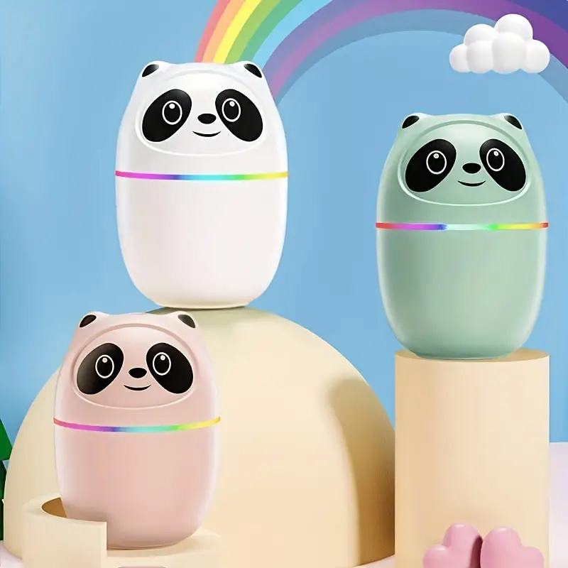 Mini Υγραντήρας δωματίου Panda που ατμίζει 220ml. Aromatherapy