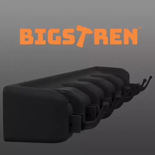 Bigstren κρεμάστρα εργαλείων με 5 αυτόματες λαβές, 6 κρεμάστρες 40,5 x 11,5 x 6 cm