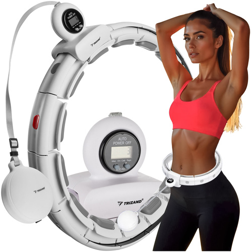 Smart ηλεκτρονικό Hula Hoop Trizand με ρυθμιζόμενο αντίβαρο & μετρητής. Εκγύμναση, απώλεια βάρους, μασάζ