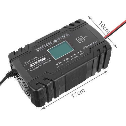 Xtrobb Battery Charger. Αυτόματος Φορτιστής Μπαταρίας 12V/24V 130W με Μικροεπεξεργαστή & Οθόνη Αφής