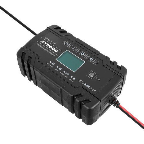 Xtrobb Battery Charger. Αυτόματος Φορτιστής Μπαταρίας 12V/24V 130W με Μικροεπεξεργαστή & Οθόνη Αφής