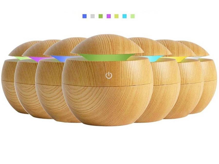 Υγραντήρας αρωματοθεραπείας σφαιροειδής RGB. Compact 200ml διαμέτρου 10cm.