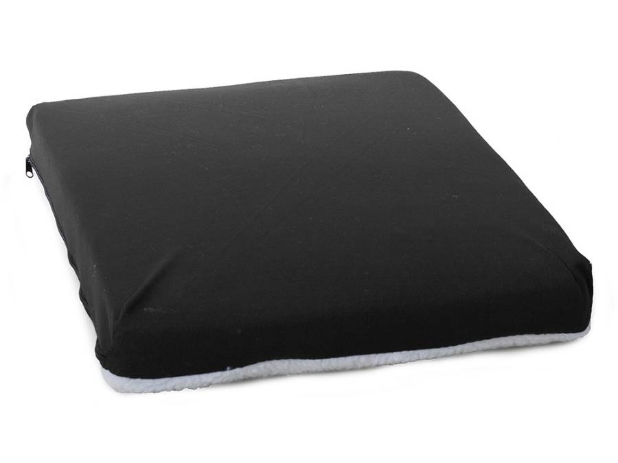 Ορθοπεδικό Μαξιλάρι Καθίσματος fleece 43x33x7cm με Υφασμάτινη Επένδυση & Πυκνό Αφρό. Ιδανικό για Καρέκλες Γραφείου