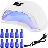 Λαμπτήρας νυχιών Beautylushh Uv με Led screen + αισθητήρα κίνησης 24 Led 48W + 10 δωρεάν Κλιπς. Λειτουργία Χαμηλής Θερμότητας